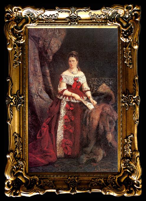 framed  Makovsky, Konstantin Portrait of Countess Vera Zubova, Ta017